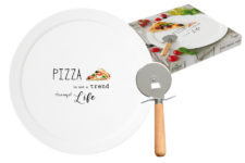 Набор для пиццы: блюдо и нож Kitchen Elements в подарочной упаковке