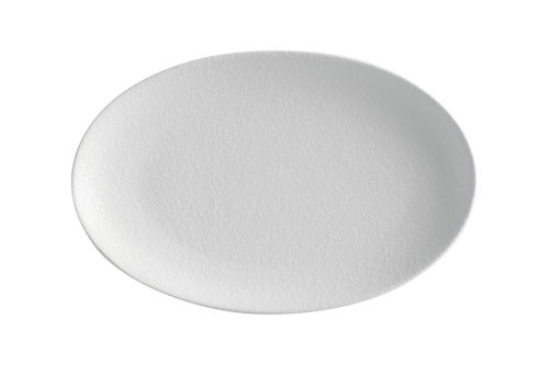 Тарелка овальная малая Икра (белая) без инд.упаковки.