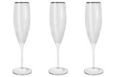 Набор 6 бокалов для шампанcкого Пиза серебро Same