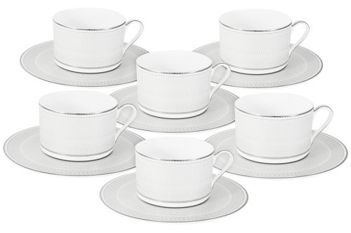 Чайный набор Жемчуг : 6 чашек + 6 блюдец 0,25л Anna Lafarg Emily