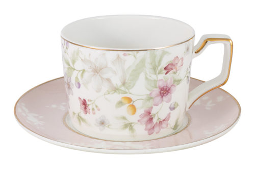 Чашка с блюдцем Цветы Anna Lafarg Emily