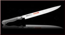 Нож Кухонный Сверхгибкий Сервисный TOJIRO Knife (FD-705), длина лезвия 190 мм, сталь Мо-V, рукоять нержавеющя сталь, заточка #9000