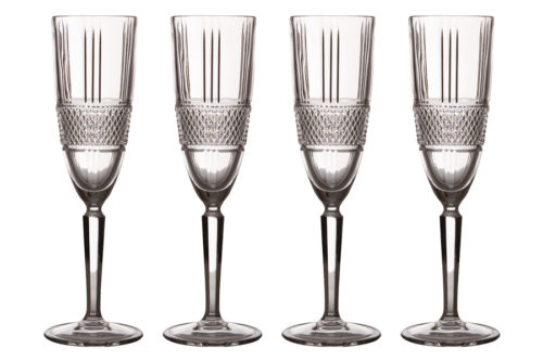 Набор: 4 бокала для шампанского Verona в подарочной упаковке 0,15л
