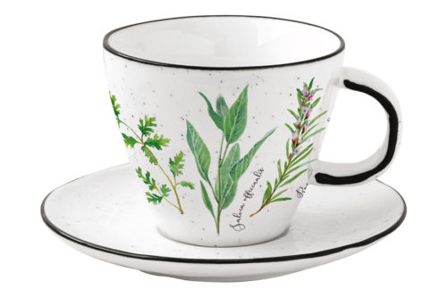 Чашка с блюдцем Herbarium в подарочной упаковке 0,25 Easy Life