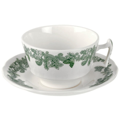 Чашка чайная с блюдцем 200мл "Зеленый венок (Джон Рёскин)"