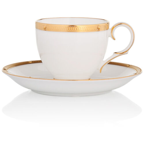 Чашка чайная с блюдцем Noritake "Рочель,золотой кант" 200мл