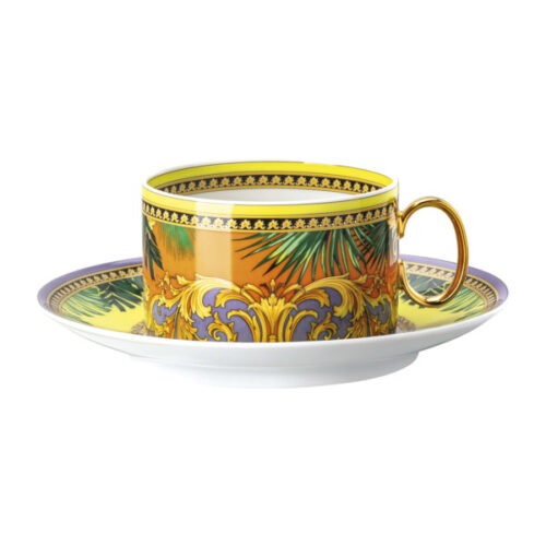 Чашка чайная с блюдцем 14,5см Rosenthal Versace "Мир джунглей" 200мл
