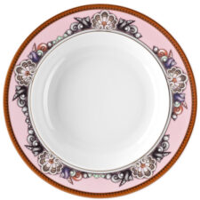 Тарелка суповая 22см "Морские звезды" (розовая)