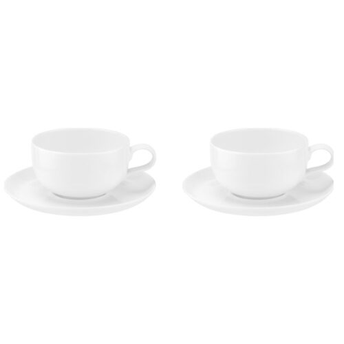 Набор чашек чайных с блюдцем Portmeirion "Выбор Портмейрион" 340мл, 2шт, (белый)