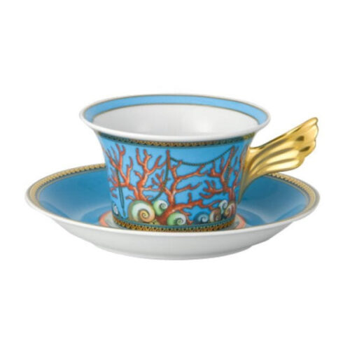 Чашка чайная с блюдцем 220мл "Сокровища моря"
