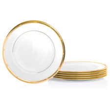 Набор тарелок обеденных Noritake "Чатлайн, золотой кант" 28см, 6 шт
