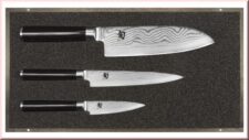 Набор ножей кухонных KAI "Шан Классик", 3шт, (нож для чистки, универсальный, сантоку)