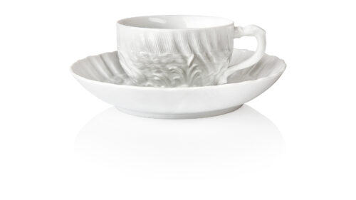 Сервиз чайный Meissen Лебединый сервиз, белый рельеф на 6 персон 15 предметов
