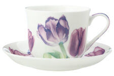 Чашка с блюдцем Тюльпаны 0,48 л фарфор, Maxwell Williams