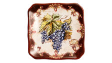 Тарелка пирожковая Certified Int Виноделие Синий виноград 15 см, керамика