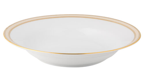 Тарелка суповая Noritake Царский дворец, золотой кант 23 см