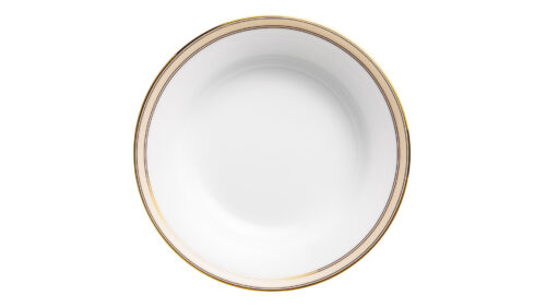 Тарелка суповая Noritake Царский дворец, золотой кант 23 см