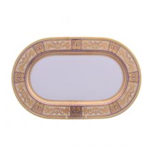 Блюдо овальное Falkenporzellan Diadem Violet Creme Gold 36 см