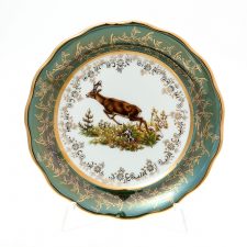 Набор тарелок Sterne porcelan Охота Зеленая 17 см(6 шт)
