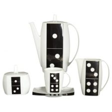 Кофейный сервиз 17 пр. 6 персон Thun Домино, фарфор, Чехия