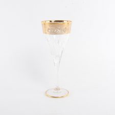 Набор: 6 хрустальных бокалов для вина Пиза серебро