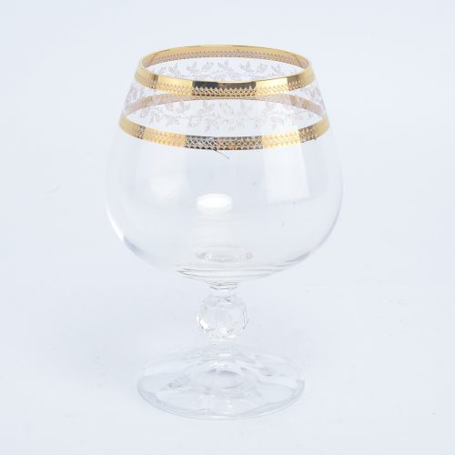 Набор бокалов для бренди Crystalex Bohemia Золотой Лист V-D 250 мл(6 шт)