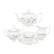 Чайный набор Серебряные колосья Repast классическая чашка (15 предметов на 6 персон)
