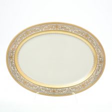 Блюдо овальное Falkenporzellan Cream Majestic Gold 36 см