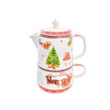 Набор Christmas time 2 предмета (заварочный чайник + чашка) Royal Classic