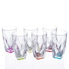 Набор стаканов для воды цветные RCR Ninphea 330 мл(6 шт)