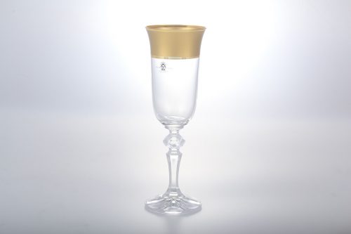 Набор фужеров для шампанского AS Crystal Матовая полоса Кристина 150 мл(6 шт)
