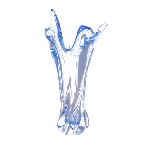 Ваза Egermann 37 см Vase Light+ Blue+Clear