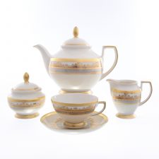 Чайный сервиз Falkenporzellan Cream Gold 6 персон 17 предметов