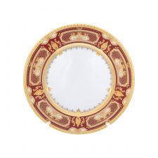 Набор тарелок Falkenporzellan Donna bordeaux gold 28 см(6 шт)