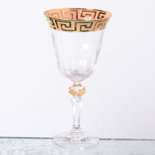 Набор бокалов для вина Bohemia Gold Костка Кристина 220мл (6 шт)