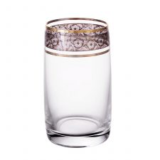 Набор стаканов для воды Crystalex Bohemia Идеал Панто Платина V-D 250 мл(6 шт)