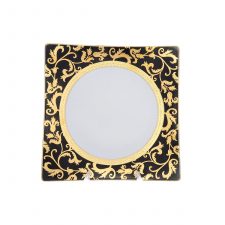 Набор тарелок квадратных Falkenporzellan Tosca Black Gold 27см (6 шт)