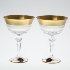 Набор стаканов для воды Bohemia Идеал Золото 380мл (6 шт)