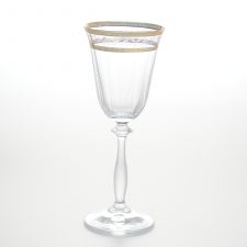 Набор бокалов для вина Crystalex Bohemia Золотой Лист 185мл (6 шт)