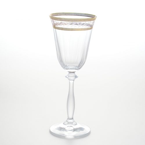 Набор бокалов для вина Crystalex Bohemia Золотой Лист 185мл (6 шт)