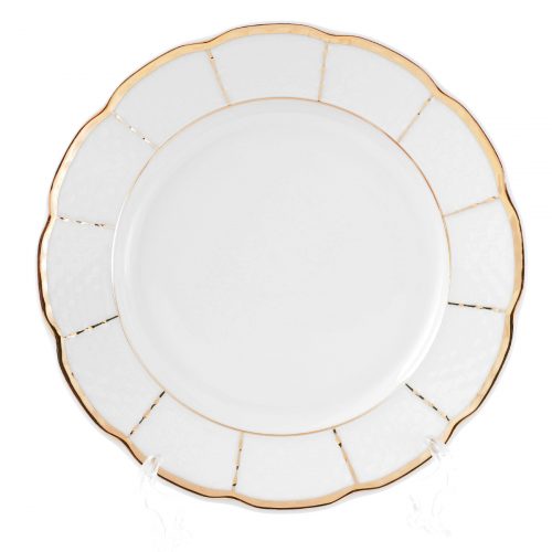 Набор тарелок Thun Менуэт обводка золото 17 см(6 шт)