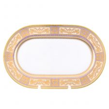 Блюдо овальное Falkenporzellan Diadem Violet Creme Gold 24 см