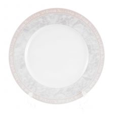Набор тарелок Thun Яна Серый мрамор с розовым кантом 26см(6 шт)