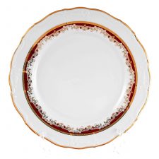 Набор тарелок Thun Мария Луиза Красная лилия 27см (6 шт)