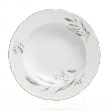 Набор тарелок глубоких Thun Констанция Серебряные колосья 23 см (6 шт)