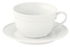 Чашка с блюдцем Tiffany, белая, 0,25 л Easy Life