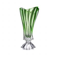 Ваза для цветов Aurum Crystal Plantica 40см green