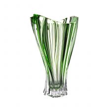 Ваза для цветов Aurum Crystal Plantica 32 см green