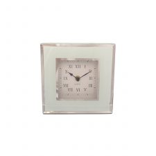 Часы Jardin DEte Инь-Ян, cталь, стекло, 17,5 х 17,5 х 6,5 см, белый