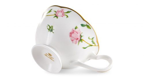 Чашка чайная с блюдцем Narumi Цветущая Роза 230 мл, фарфор костяной Narumi